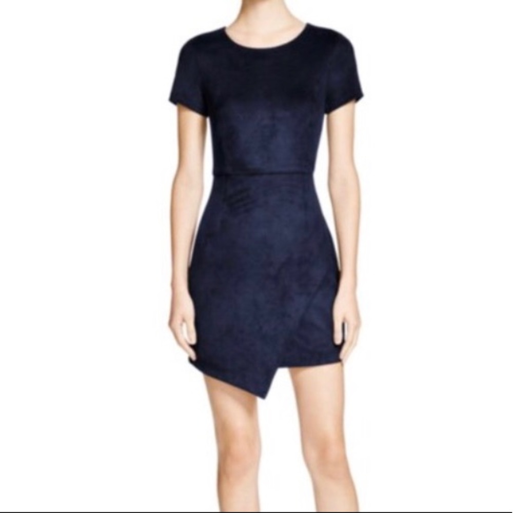 BLACK SUEDE AQUA DRESS